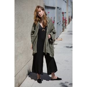 Atelier Delphine Antwerp Haiti Coat in Fern Herringbone sz M